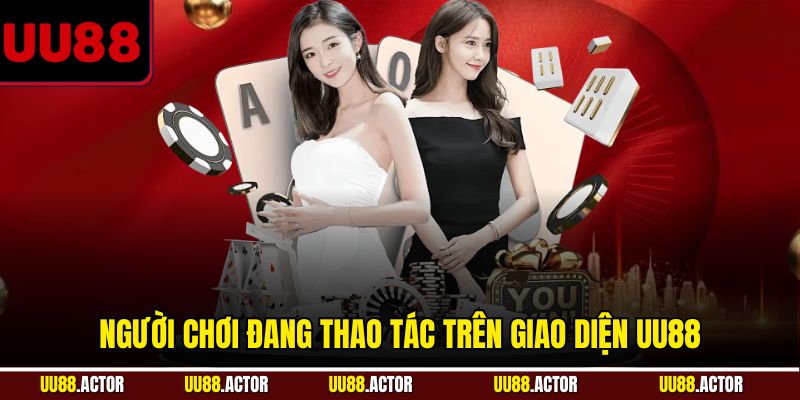Cách Chơi Bài Tiến Lên Tại UU88 Chi Tiết Cho Người Chơi Mới 3 Người chơi đang thao tác trên giao diện UU88